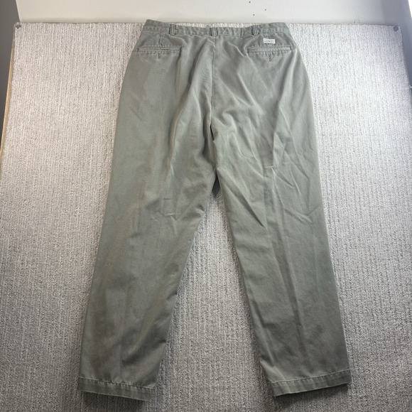 Vintage Polo Ralph Lauren Andrew Pant Men's Size 36x30 Chino Pleated Grey Green - Picture 3 of 11